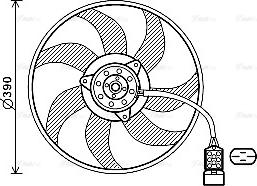 Ava Quality Cooling OL7671 - Вентилятор, охлаждение двигателя autosila-amz.com