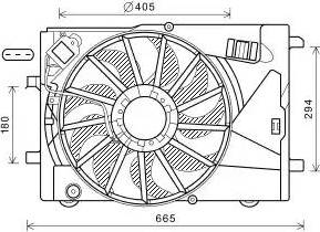 Ava Quality Cooling OL7673 - Вентилятор, охлаждение двигателя autosila-amz.com