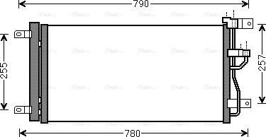 Ava Quality Cooling OLA5612D - Конденсатор кондиционера autosila-amz.com