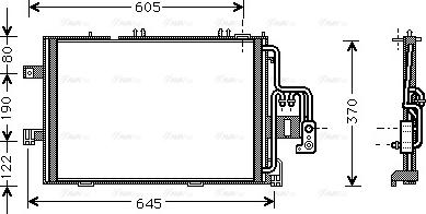 Ava Quality Cooling OLA5369 - Конденсатор кондиционера autosila-amz.com