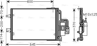 Ava Quality Cooling OLA5385D - Конденсатор кондиционера autosila-amz.com