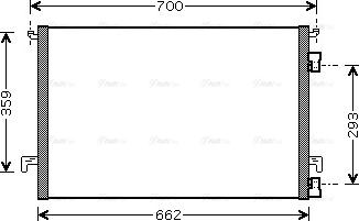 Ava Quality Cooling OLA5334 - Конденсатор кондиционера autosila-amz.com