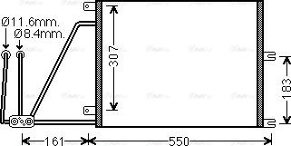 Ava Quality Cooling OLA5265 - Конденсатор кондиционера autosila-amz.com