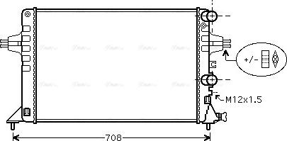 Ava Quality Cooling OLA2444 - Радиатор, охлаждение двигателя autosila-amz.com