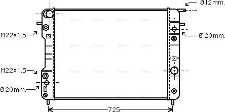 Ava Quality Cooling OLA2193 - Радиатор, охлаждение двигателя autosila-amz.com