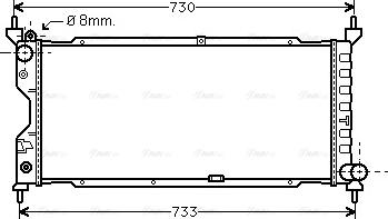 Ava Quality Cooling OLA2185 - Радиатор, охлаждение двигателя autosila-amz.com