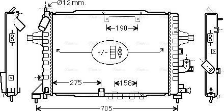 Ava Quality Cooling OLA2365 - Радиатор, охлаждение двигателя autosila-amz.com