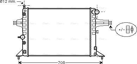 Ava Quality Cooling OLA2256 - Радиатор, охлаждение двигателя autosila-amz.com