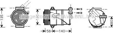 Ava Quality Cooling OL K429 - Компрессор кондиционера autosila-amz.com