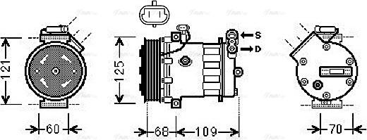 Ava Quality Cooling OL K475 - Компрессор кондиционера autosila-amz.com