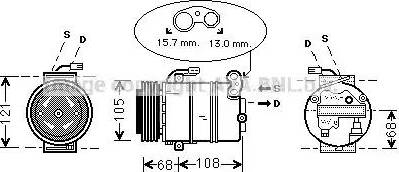 Ava Quality Cooling OL K138 - Компрессор кондиционера autosila-amz.com