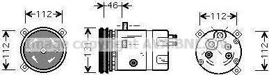 Ava Quality Cooling OLAK278 - Компрессор кондиционера autosila-amz.com