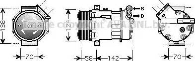 Ava Quality Cooling OL K465 - Компрессор кондиционера autosila-amz.com