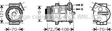 Ava Quality Cooling OL K419 - Компрессор кондиционера autosila-amz.com