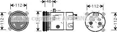 Ava Quality Cooling OL K278 - Компрессор кондиционера autosila-amz.com