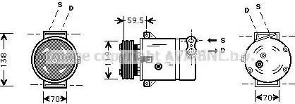 Ava Quality Cooling OL K273 - Компрессор кондиционера autosila-amz.com