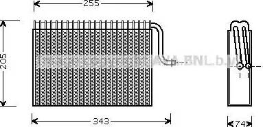 Ava Quality Cooling OL V171 - Испаритель, кондиционер autosila-amz.com