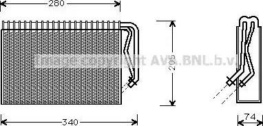 Ava Quality Cooling OL V311 - Испаритель, кондиционер autosila-amz.com