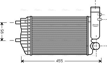 Ava Quality Cooling PE 4183 - Интеркулер, теплообменник турбины autosila-amz.com