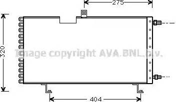 Ava Quality Cooling PE 5158 - Конденсатор кондиционера autosila-amz.com