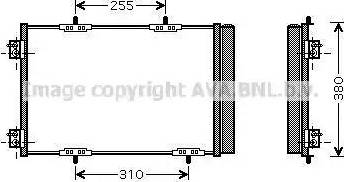 Ava Quality Cooling PE5291D - Конденсатор кондиционера autosila-amz.com