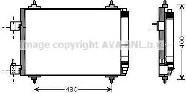 Ava Quality Cooling PE5286D - Конденсатор кондиционера autosila-amz.com