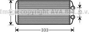 Ava Quality Cooling PE 6312 - Теплообменник, отопление салона autosila-amz.com