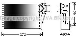 Ava Quality Cooling PE6292 - Теплообменник, отопление салона autosila-amz.com