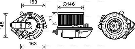 Ava Quality Cooling PE8504 - Вентилятор салона autosila-amz.com