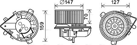 Ava Quality Cooling PE8395 - Вентилятор салона autosila-amz.com