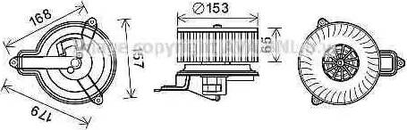 Ava Quality Cooling PE8391 - Электродвигатель, вентиляция салона autosila-amz.com