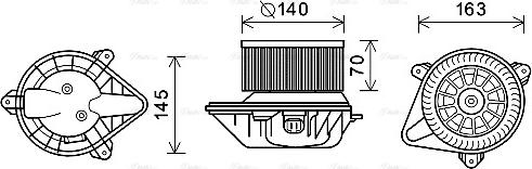 Ava Quality Cooling PE8375 - Вентилятор салона autosila-amz.com