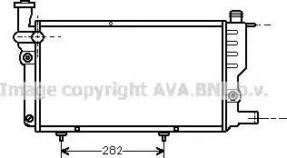 Ava Quality Cooling PE 2095 - Радиатор, охлаждение двигателя autosila-amz.com