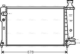 Ava Quality Cooling PE 2097 - Радиатор, охлаждение двигателя autosila-amz.com