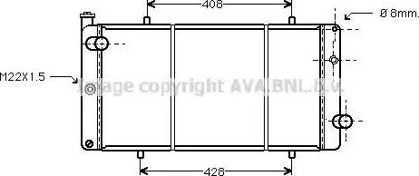 Ava Quality Cooling PE 2080 - Радиатор, охлаждение двигателя autosila-amz.com