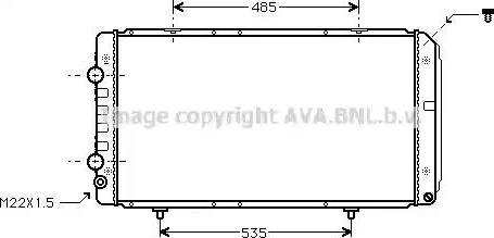 Ava Quality Cooling PEA2145 - Радиатор, охлаждение двигателя autosila-amz.com