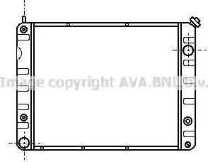 Ava Quality Cooling PE 2130 - Радиатор, охлаждение двигателя autosila-amz.com