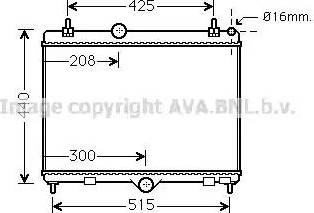 Ava Quality Cooling PE2358 - Радиатор, охлаждение двигателя autosila-amz.com