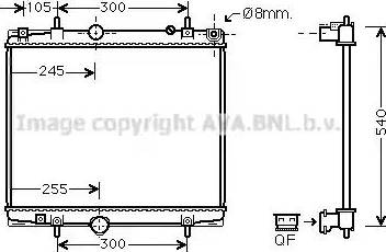 Ava Quality Cooling PE 2331 - Радиатор, охлаждение двигателя autosila-amz.com