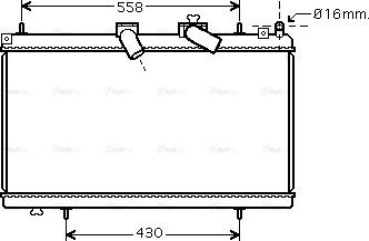 Ava Quality Cooling PE 2296 - Радиатор, охлаждение двигателя autosila-amz.com