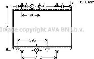 Ava Quality Cooling PE 2290 - Радиатор, охлаждение двигателя autosila-amz.com