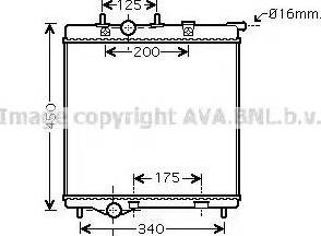 Ava Quality Cooling PE 2298 - Радиатор, охлаждение двигателя autosila-amz.com