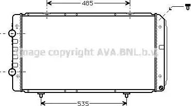 Ava Quality Cooling PE 2268 - Радиатор, охлаждение двигателя autosila-amz.com