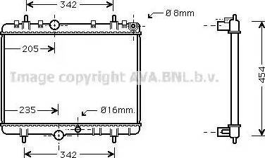 Ava Quality Cooling PE 2218 - Радиатор, охлаждение двигателя autosila-amz.com