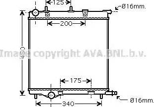 Ava Quality Cooling PE 2289 - Радиатор, охлаждение двигателя autosila-amz.com