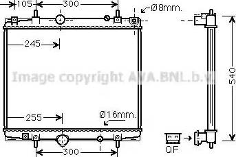 Ava Quality Cooling PE 2237 - Радиатор, охлаждение двигателя autosila-amz.com