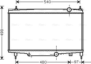 Ava Quality Cooling PE 2229 - Радиатор, охлаждение двигателя autosila-amz.com