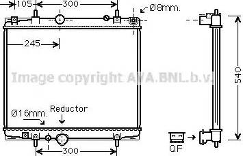 Ava Quality Cooling PE 2276 - Радиатор, охлаждение двигателя autosila-amz.com