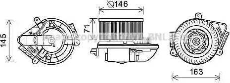 Ava Quality Cooling PE 7504 - Электродвигатель, вентиляция салона autosila-amz.com