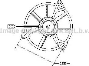 Ava Quality Cooling PE7505 - Электродвигатель, вентиляция салона autosila-amz.com